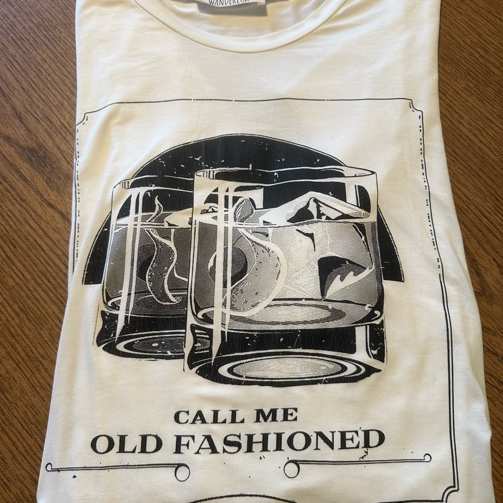 Wanderlust NWT “call me old fashioned” tee. Size M See photos for measurements.